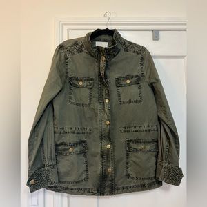 Caslon Green Military Style Jacket